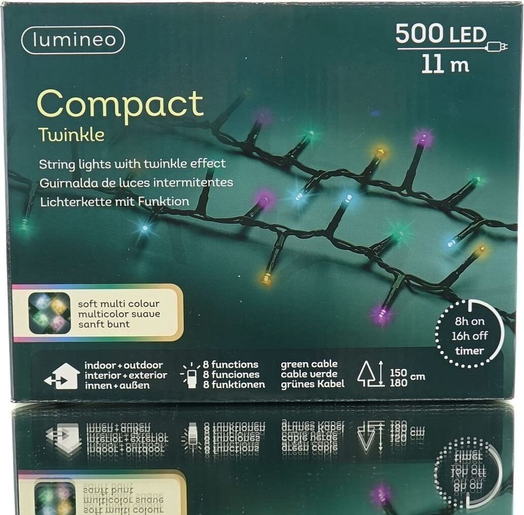 Lumineo LED Lichterkette Compact mit Funktionen 1.100 cm Produktbild 