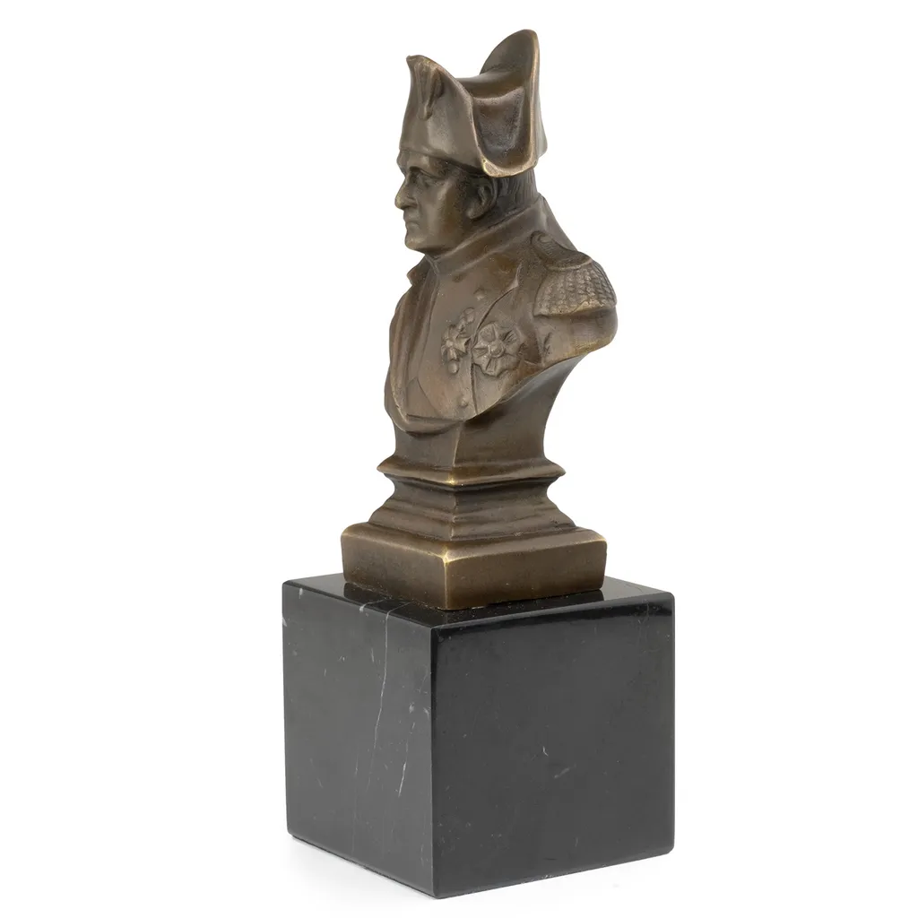 Moritz Buste Napoléon en Bronze Véritable - Statue Historique de 20 cm - 4