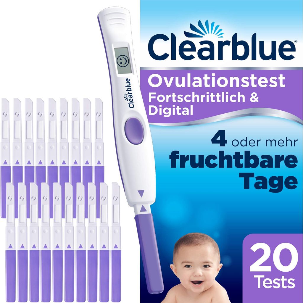 Clearblue Test di ovulazione avanzato e digitale, 20 test Immagine del prodotto 