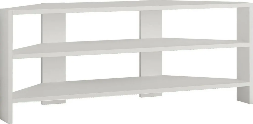 Banc TV Blanc 110x36cm avec 3 étagères - Mobilier Moderne Naypyidaw