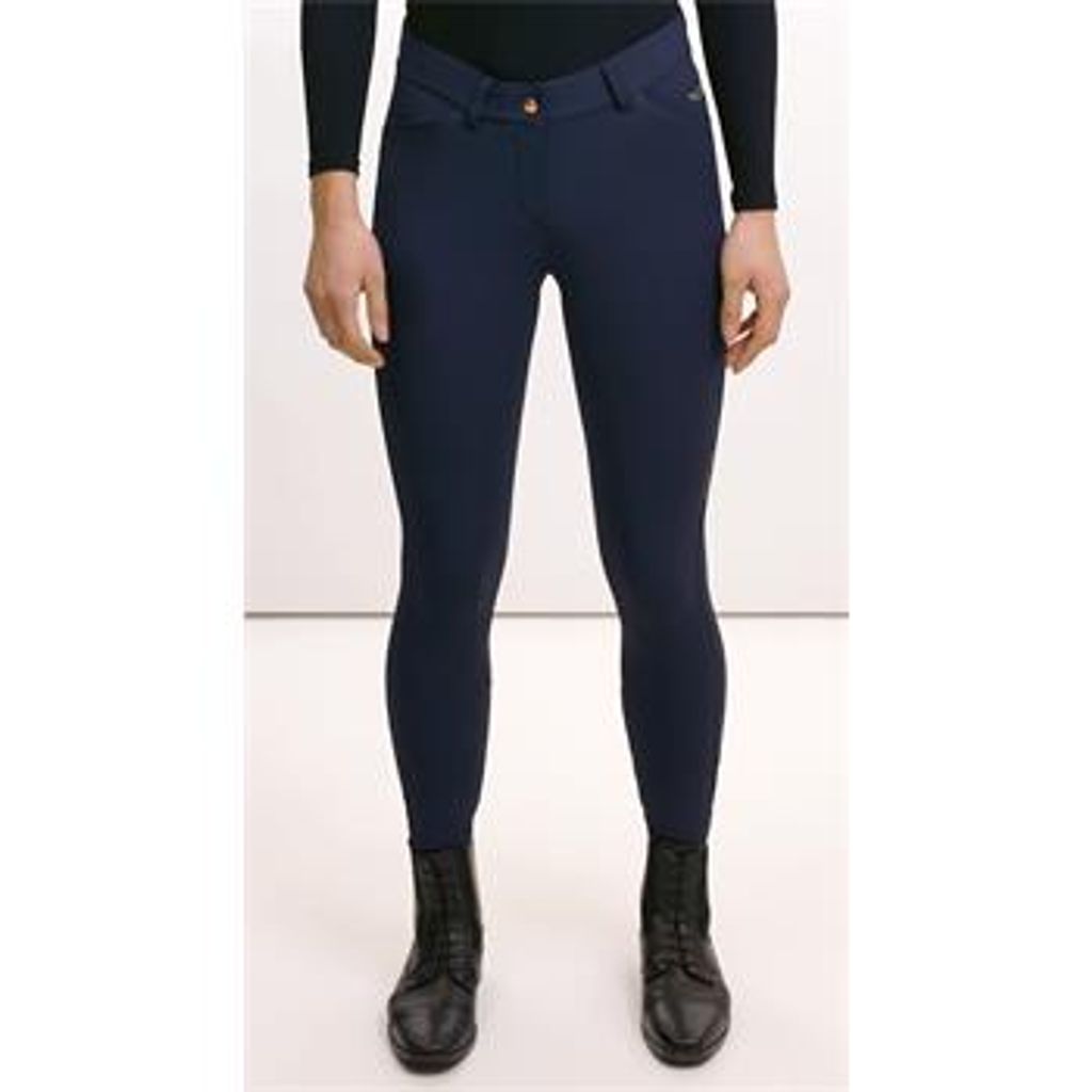 Euro-Star Reithose Damen ESSlim Shape Denim F-Grip Classic Vollbesatz Damenreithose Dark Blue Denim 34