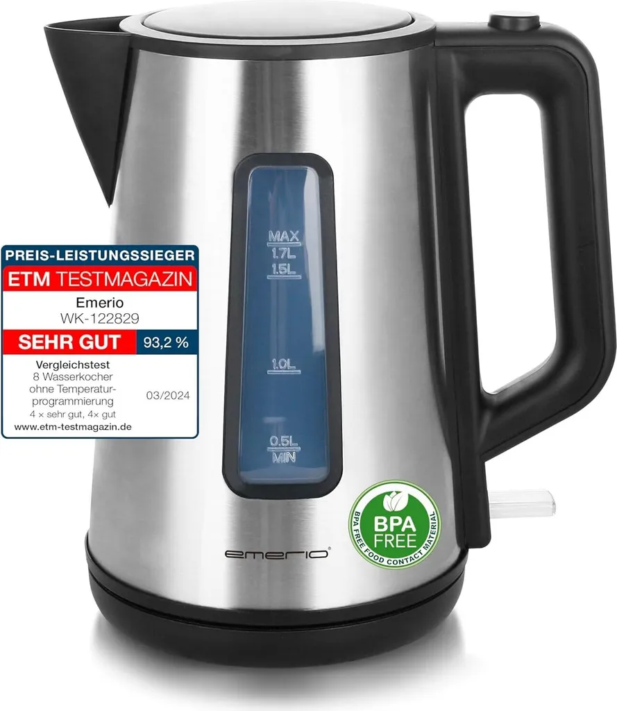 Recensione Bollitore 2200W Doppia Parete Inox 1.7L Performance
