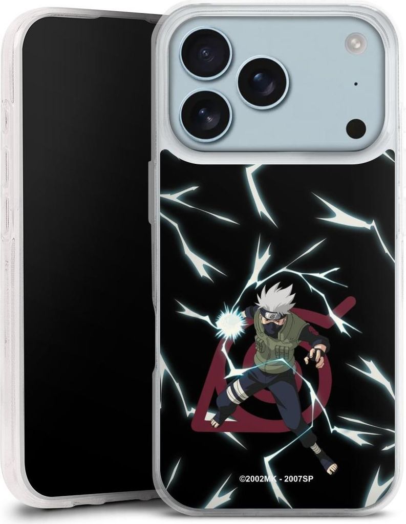 DeinDesign Handyhülle für Apple iPhone 17 Pro Silikon Hülle Case Smartphone Schutzhülle Naruto Shippuden Offizielles Lizenzprodukt Kakashi