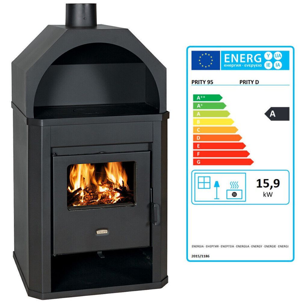 Chimenea de leña Prity D, 15,9 kW Imagen del producto 