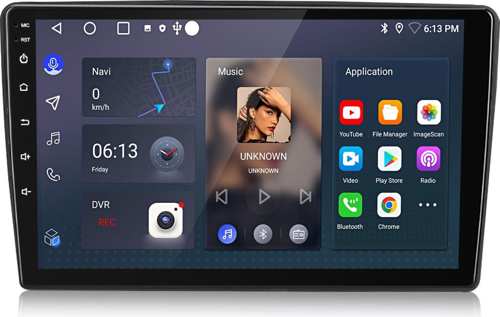 10 Zoll 6+128GB Android Autoradio für Citroen C5 2008 - 2017 Wireless CarPlay Android Auto 4G WiFi GPS Navigation 8Kern RDS DSP DAB+ Bluetooth