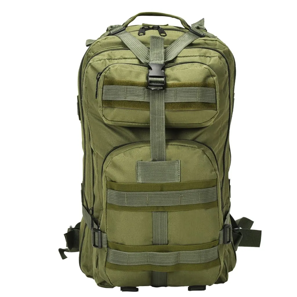 Zaino Militare 50L Verde Oliva vidaXL | Zaino Tattico Multi-scomparto