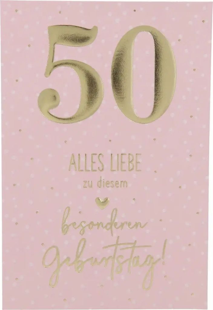 Číselné karty Depesche - Nejlepší věkový sortiment : 50 Obrázek produktu 