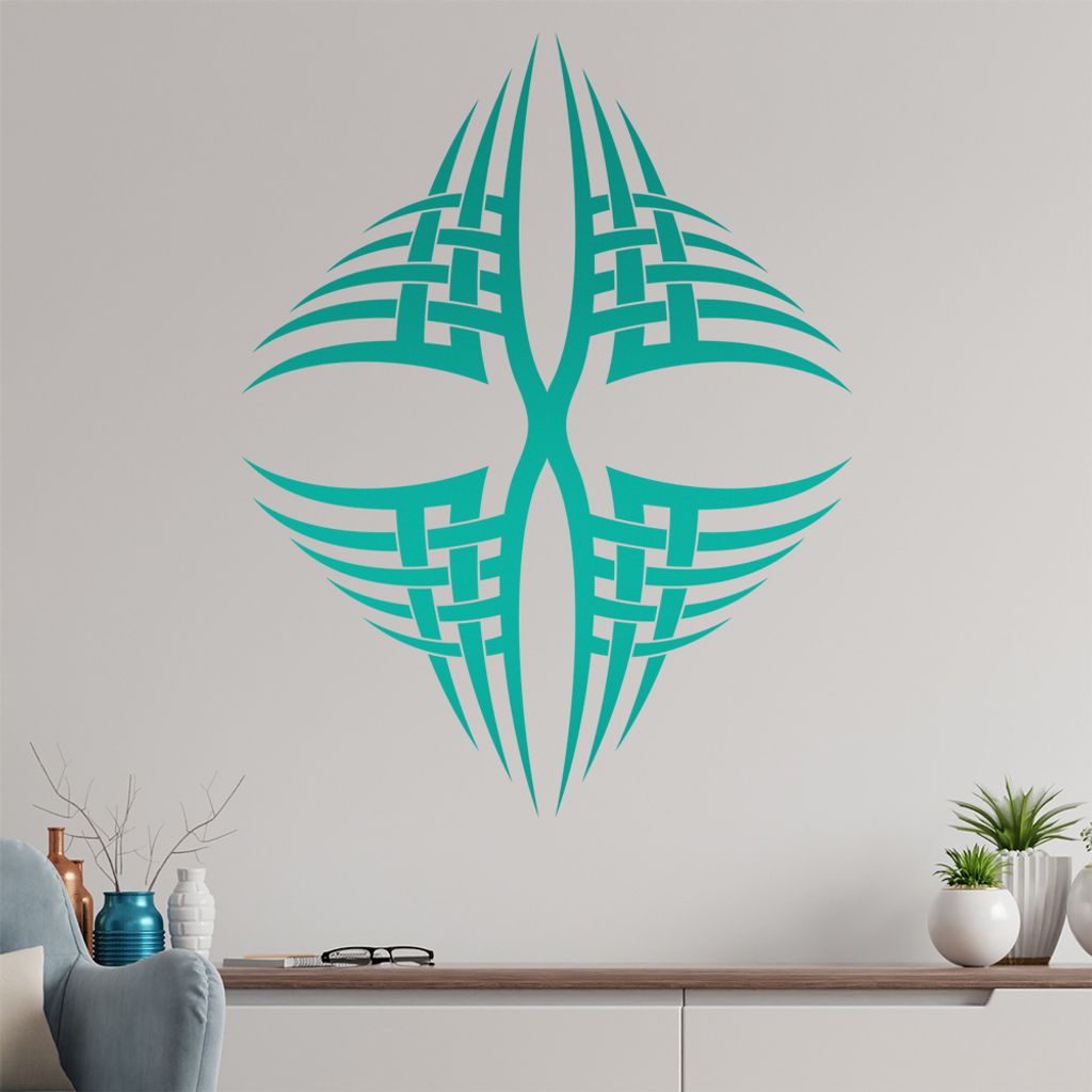 Tribal X spitz Wandtattoo in 6 Größen - Wandaufkleber Wall Sticker - Dekoration, Küche, Wohnzimmer, Schlafzimmer, Badezimmer