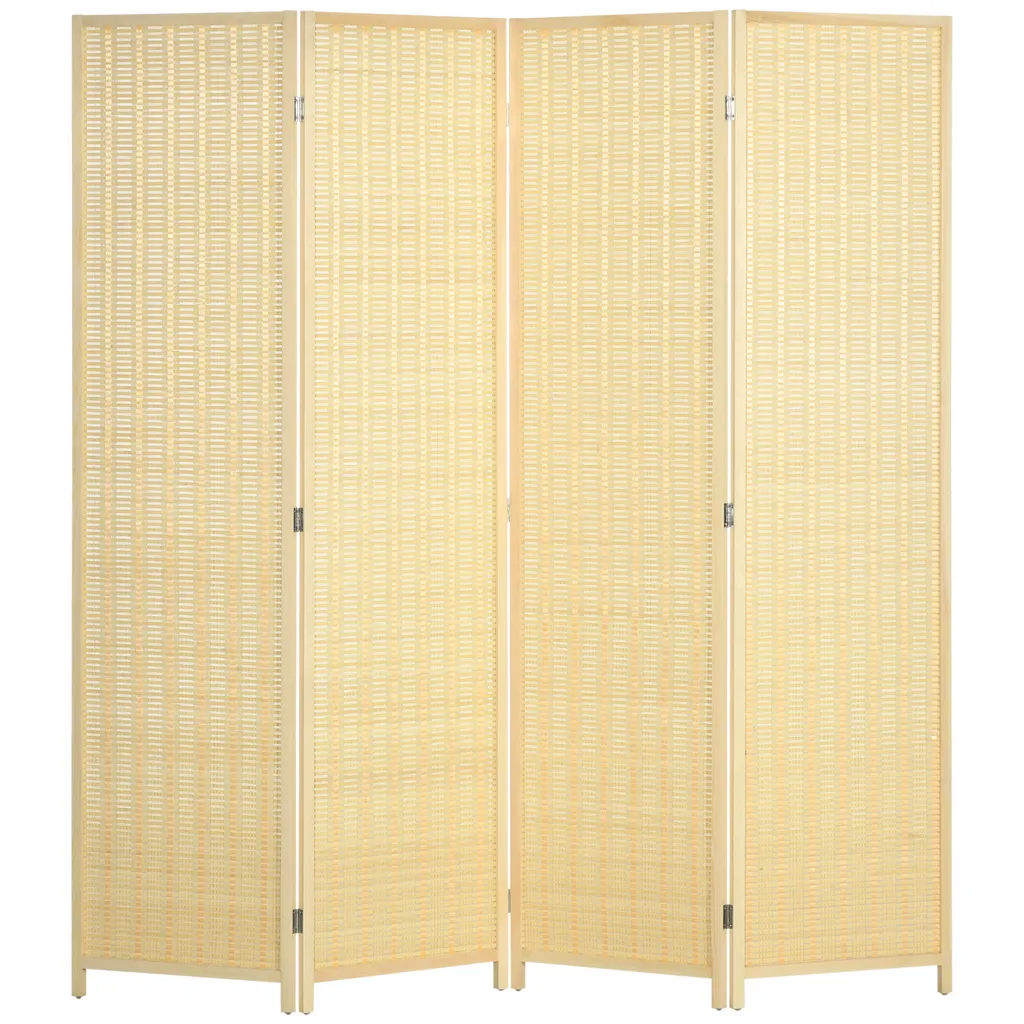 Paravent séparateur de pièce bois 180 cm pour isoler un espace sans travaux
