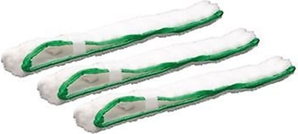 3 x Mikrofaser Einwascher Strip für Fensterwischer 35 cm