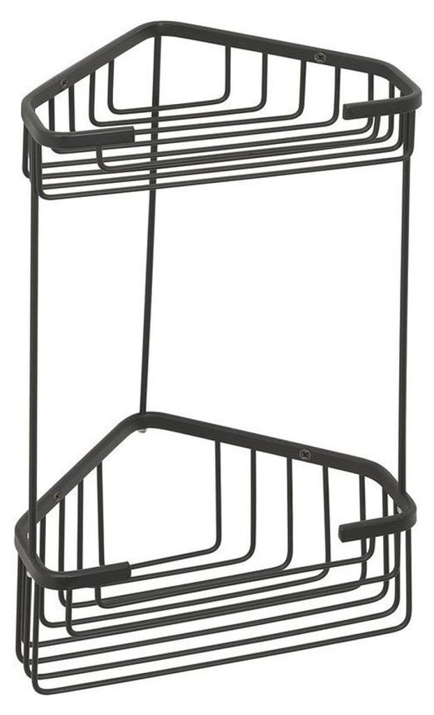 Gedy SMART Eckregal 2-Fach, 200x325x151mm, Schwarz Produktbild 