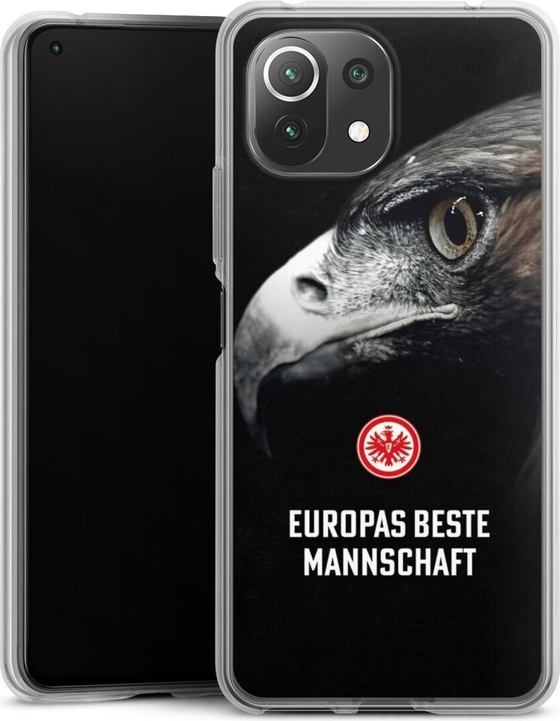 DeinDesign Handyhülle für Xiaomi Mi 11 Lite 5G NE Silikon Hülle Case Smartphone Schutzhülle Europameisterschaft Eintracht Frankfurt Offizielles...