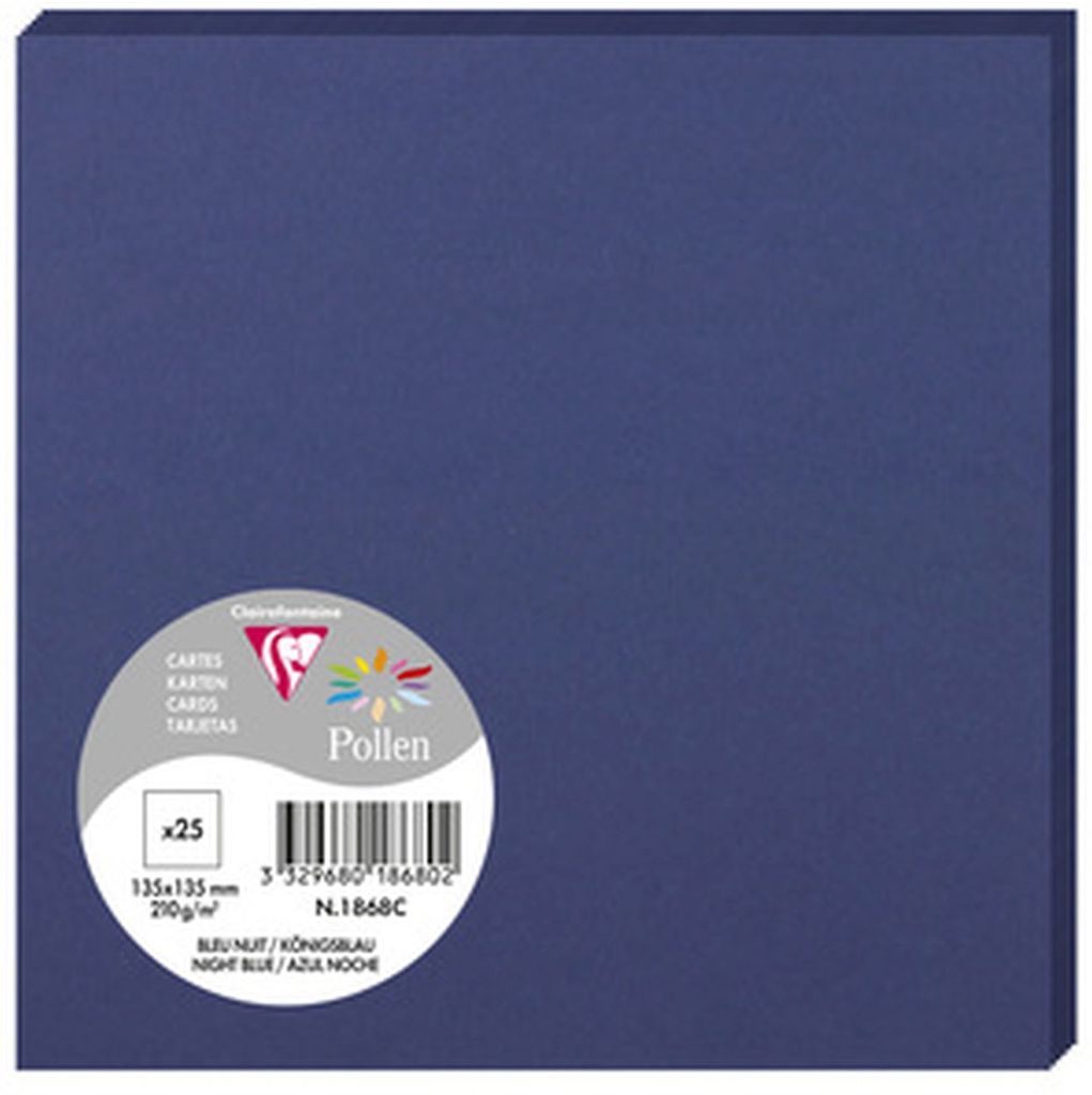 Clairefontaine Karte Pollen 135x135 210g königsbl