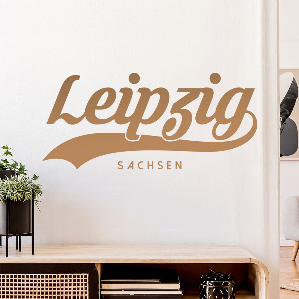 Leipzig Sachsen Wandtattoo Wandaufkleber Wall Sticker - Dekoration, Küche, Wohnzimmer, Schlafzimmer, Badezimmer