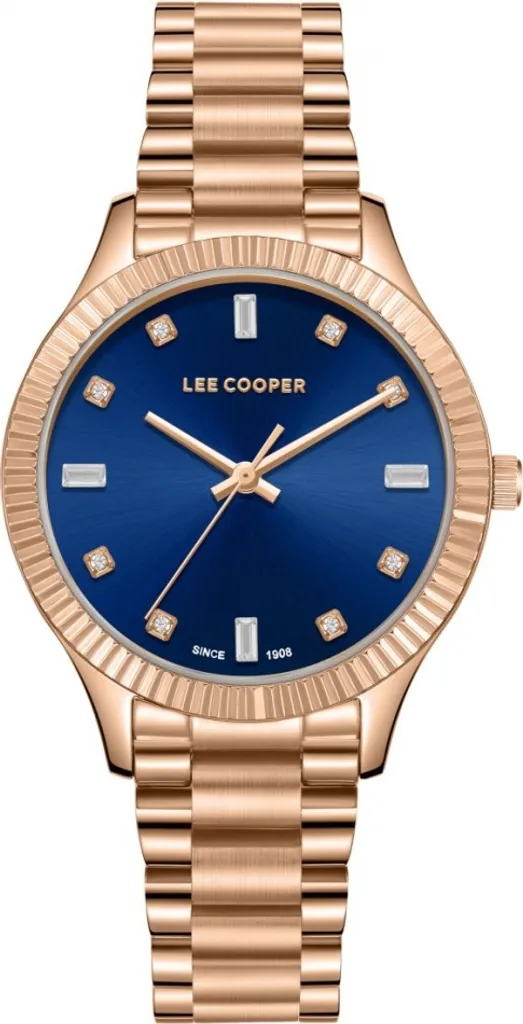 Montre femme Lee Cooper LC08079.490 étanche et design bleu marine mat
