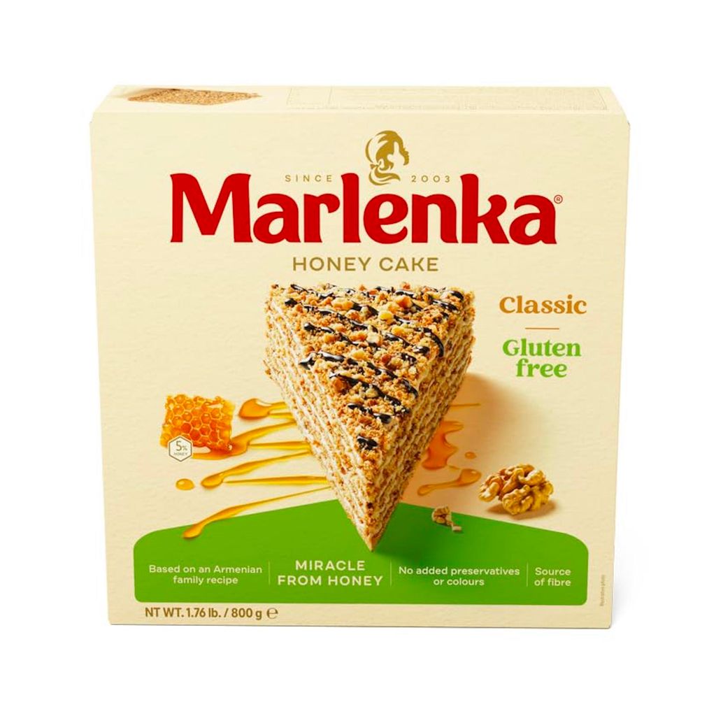 Bezgluténová medová torta MARLENKA® s vlašskými orechmi 800 Obrázok produktu 