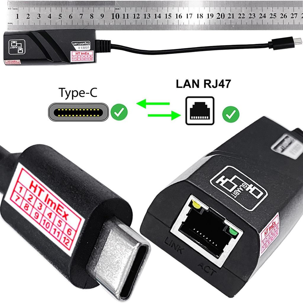 LAN Adapter Netzwerk anschluss Kabel DSL USB C auf RJ45 Ethernet USB 3.0 Gigabit