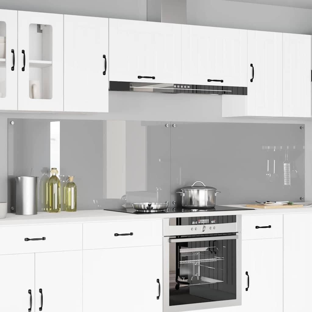 Design Küchenrückwand 2 pcs Hellgrau 120 x 60 cm Gehärtetes Glas 2025NEU5600520