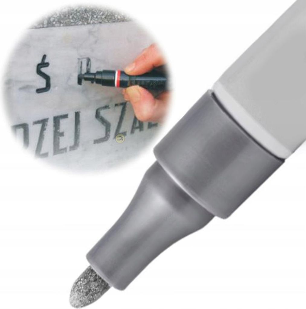 Marker olejowy do nagrobków srebrny Zdjęcie produktu 
