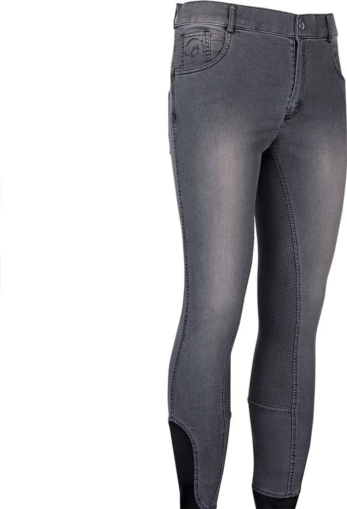 Pantalon équitation Liciano Harry's Horse Full Grip Noir Denim Taille 50