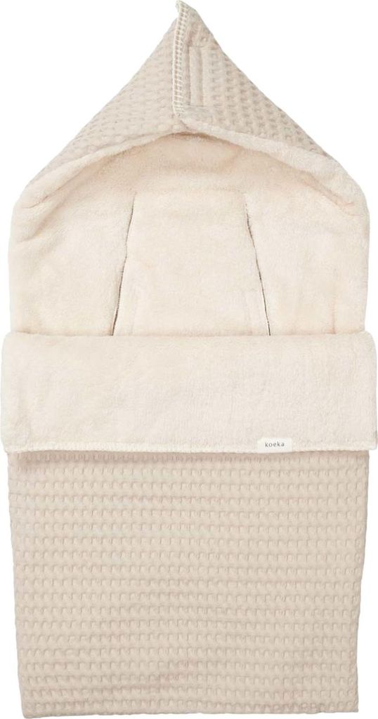 Koeka Fußsack 0+ 3/5 Punkt Waffel/Teddy Oslo - Sand | Buggy Produktbild 
