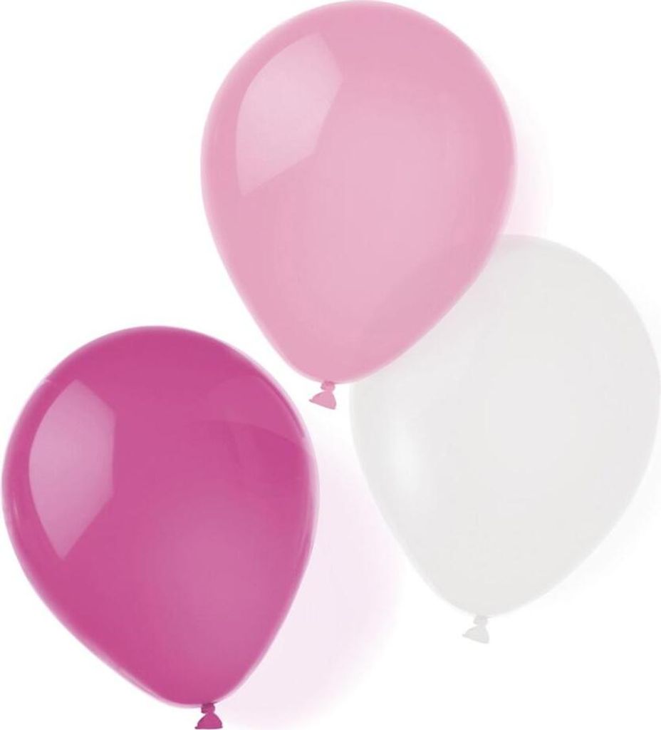 8 palloncini rosa, pink, weiß Immagine del prodotto 