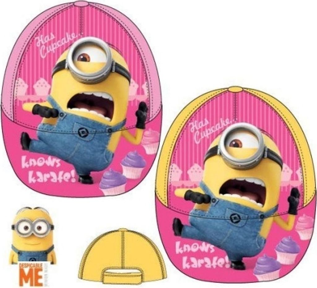 Minions Kinderbaseballmütze - Typ: Karate Pink - Größe: Produktbild 