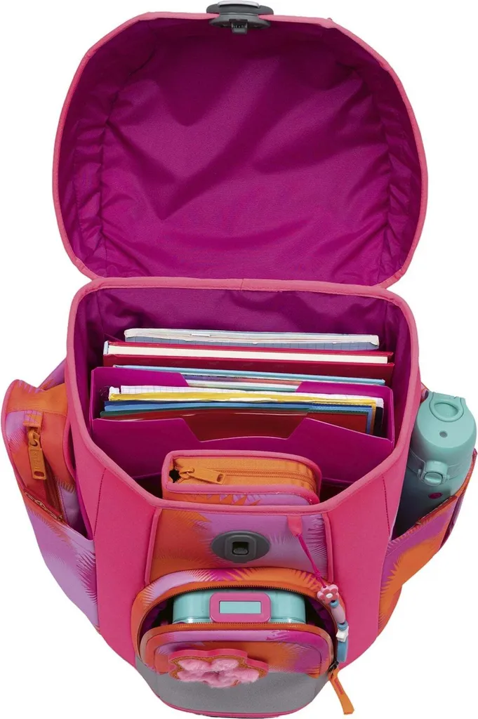 Sac d'école Scout Basic Micro rose Florida Sunset - Set complet 4 pcs - 10