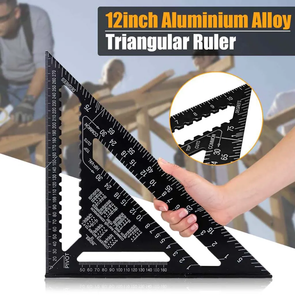 Équerre de charpente 30cm en alu pour traçage et mesures d'angles - 5
