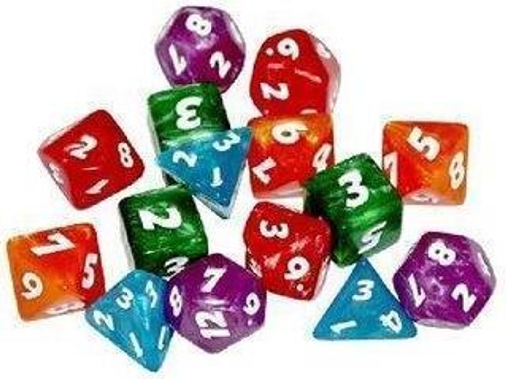 Sentinel Comics Rollenspiel Würfelset – 15-teiliges Würfelpaket