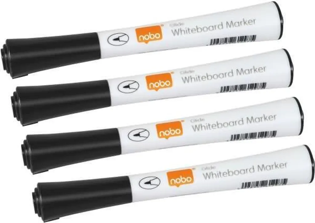 Set 4 Pennarelli Nobo Glide 1mm | Scrittura Tecnica per Lavagna Bianca