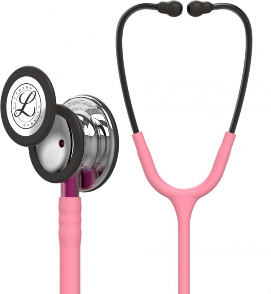 Littmann Classic III Hochglanz-Stethoskop für Innere Medizin, Pink 5962