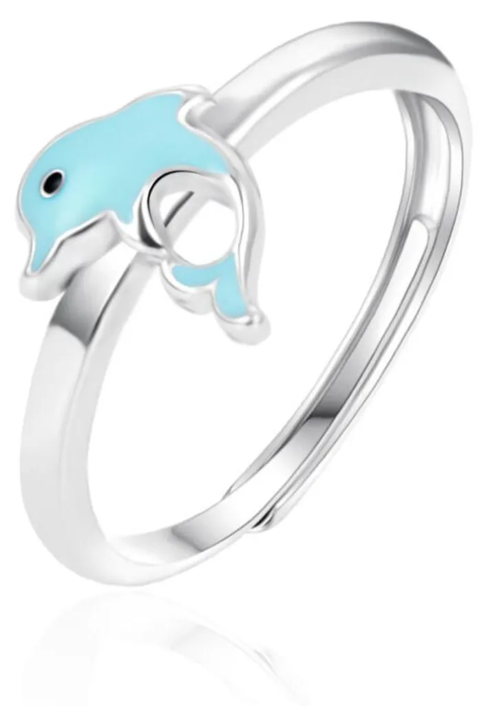 Bague enfant argent dauphin AGT-RD02 - Cadeau anniversaire et communion