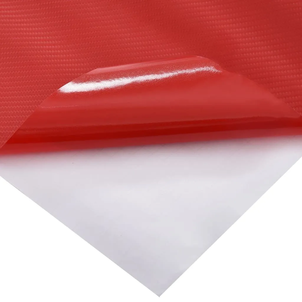 Revêtement Vinyle Rouge 4D 100x150 cm - Covering de Qualité Supérieure