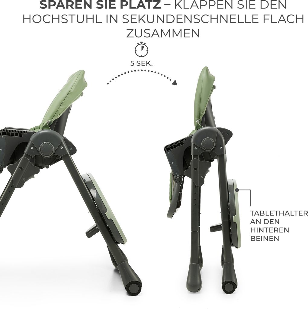 Kinderkraft TUMMIE 2-in-1 Fütterungsstuhl - klappbar - Produktbild 10