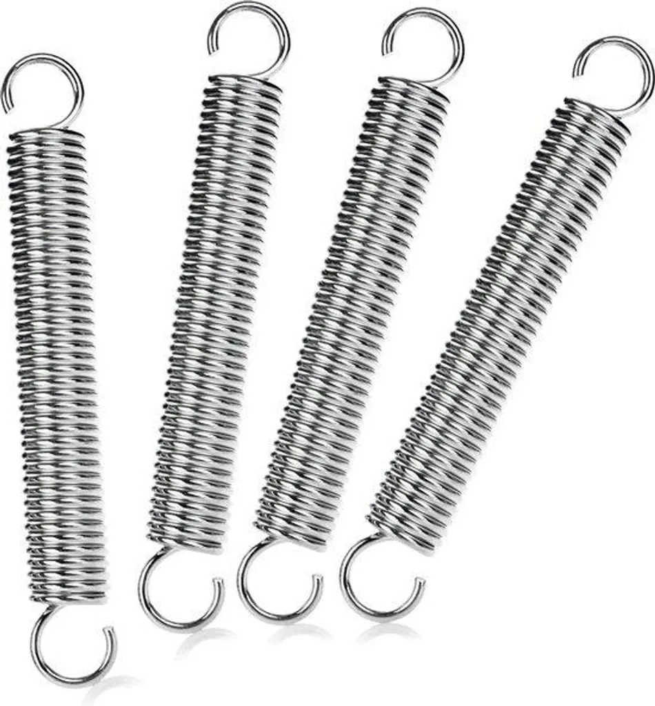Ressort en Acier Haute Résistance pour Corde d'Ombrage et Auvent - 4 Pcs