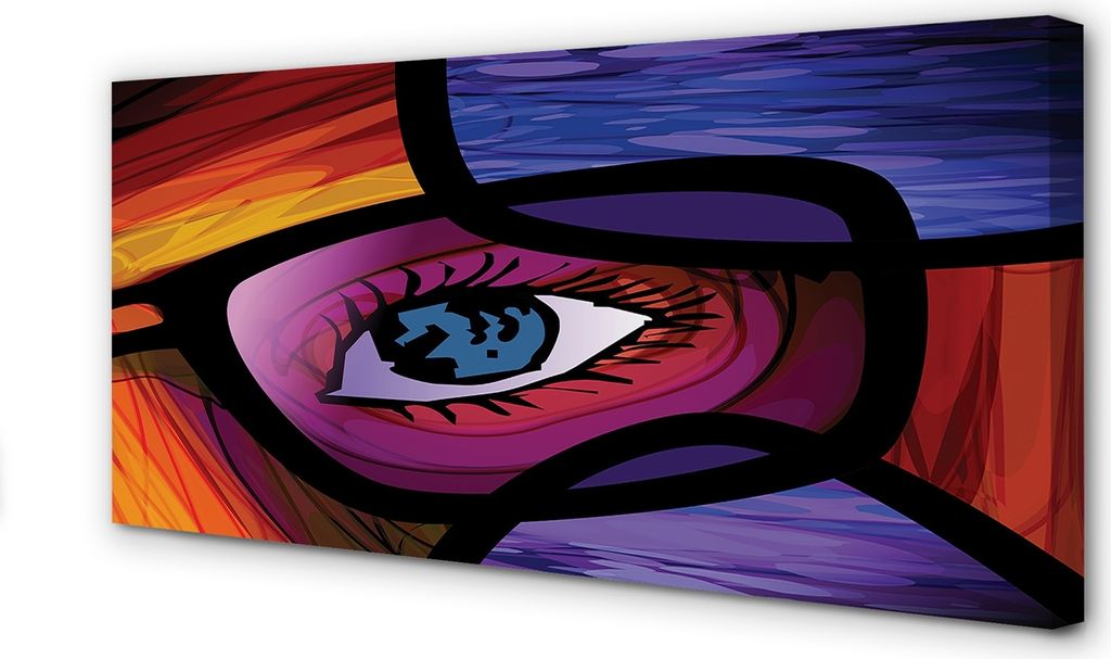 Leinwandbild 140x70 Wandkunst Augenbild