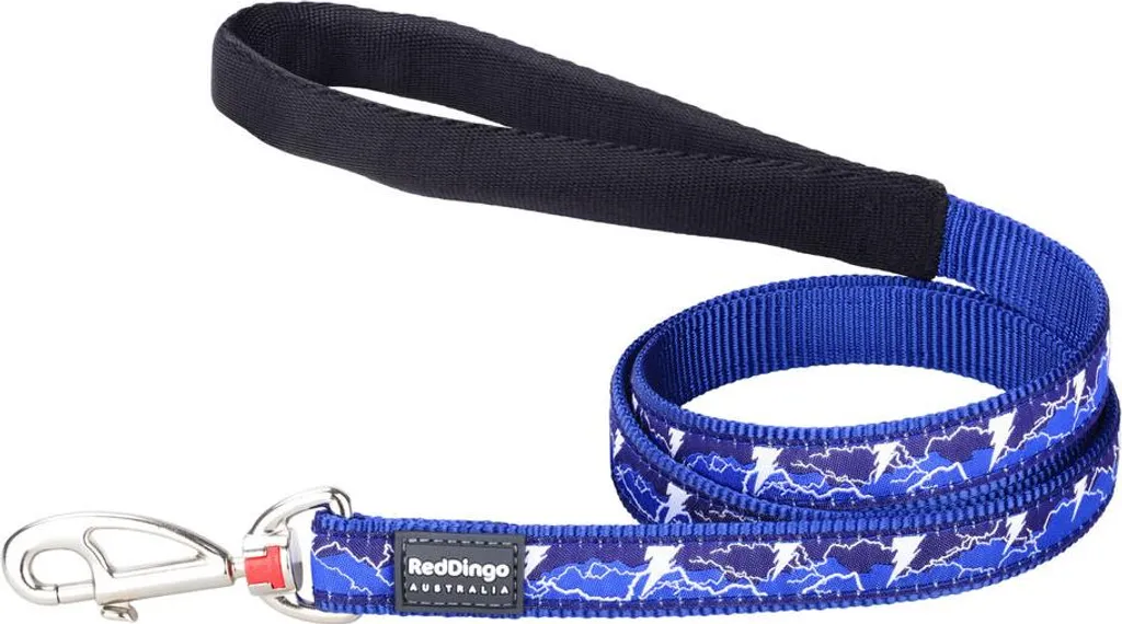 Guinzaglio per cani Red Dingo STYLE LIGHTNING blu navy 15 mm x 120 cm