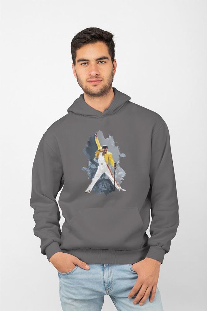 D&B Uni Hoodie ZN00016 Mercury Anthrazitgrau-Größe M