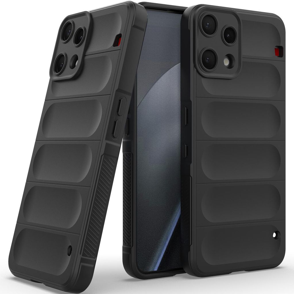Handyhülle für Nothing Phone 3A Lite Weich TPU Silikon Stossfest Anti-rutsch Hülle Schwarz