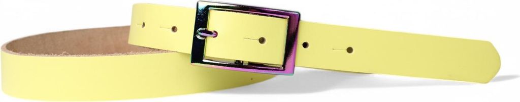 FRONHOFER Kindergürtel mit bunter Schnalle, echt Leder, 2,5 cm breit