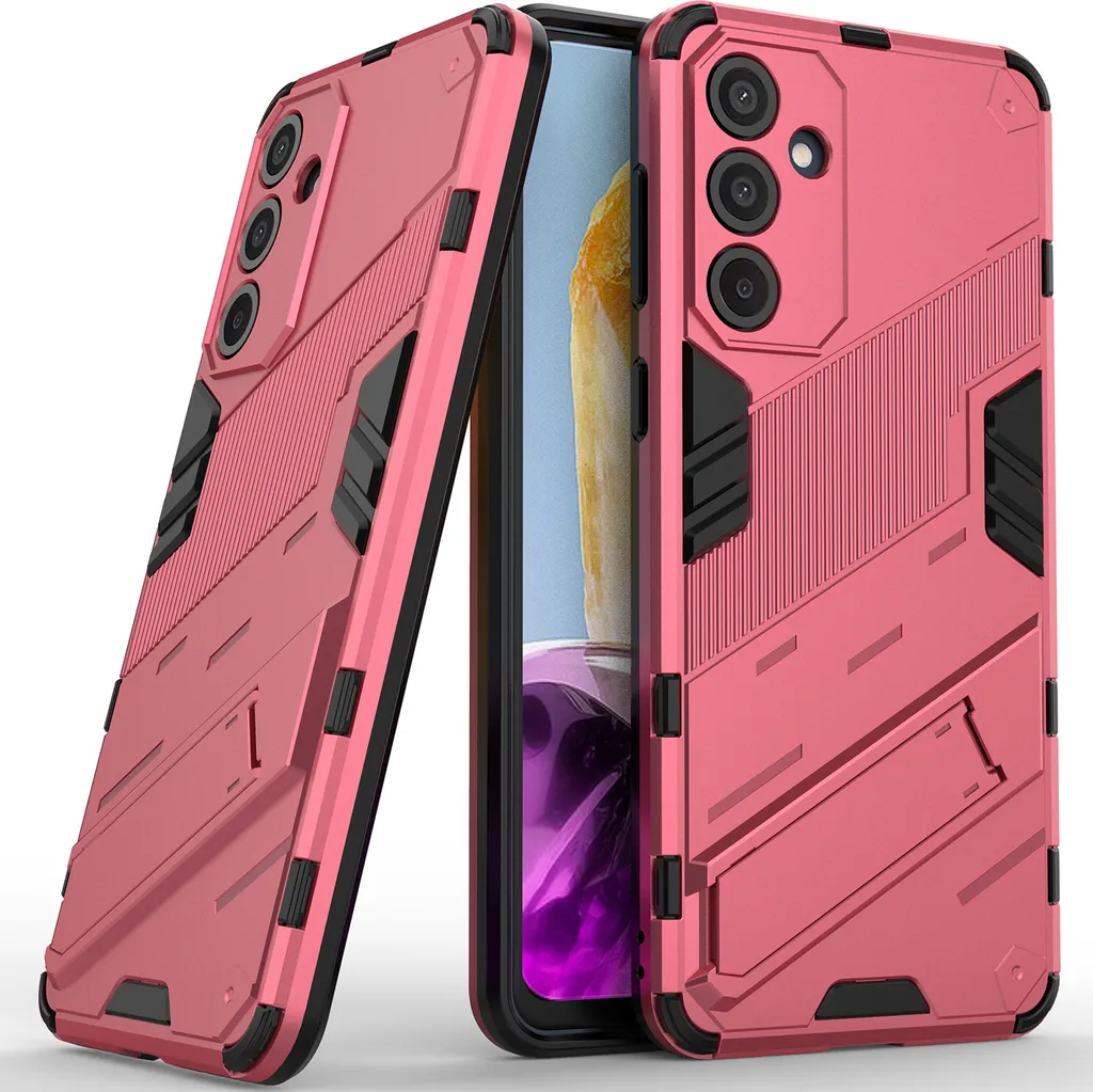 Custodia Ibrida Samsung M55 Rosa - Test Antiurto e Supporto Integrato