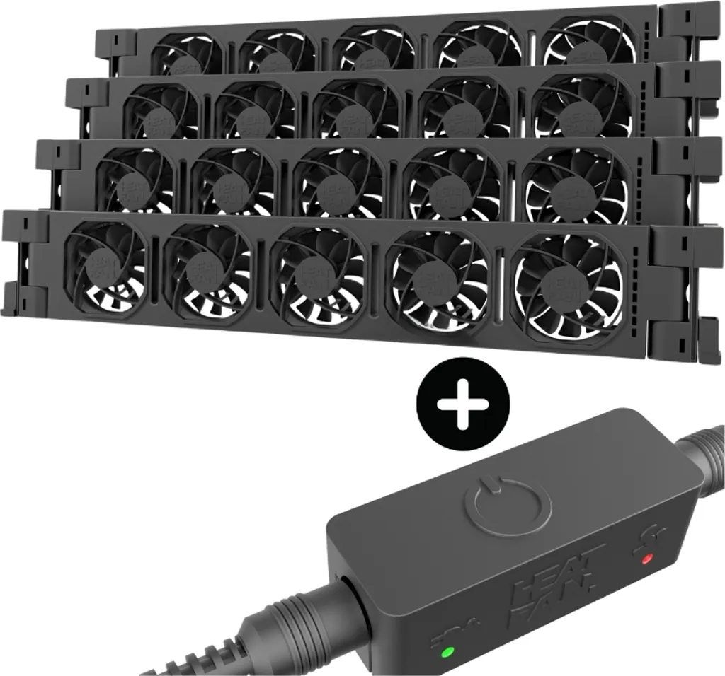 Ventilateur de radiateur pour augmenter la chaleur Heatfan 5 Black