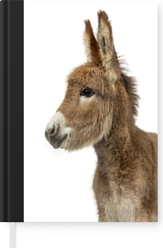 MuchoWow Notizbuch Tagebuch Haushaltsbuch Notebook A5 Kleiner Esel - Notizblock - Notizheft - Notebook - Schreibblock - Papier