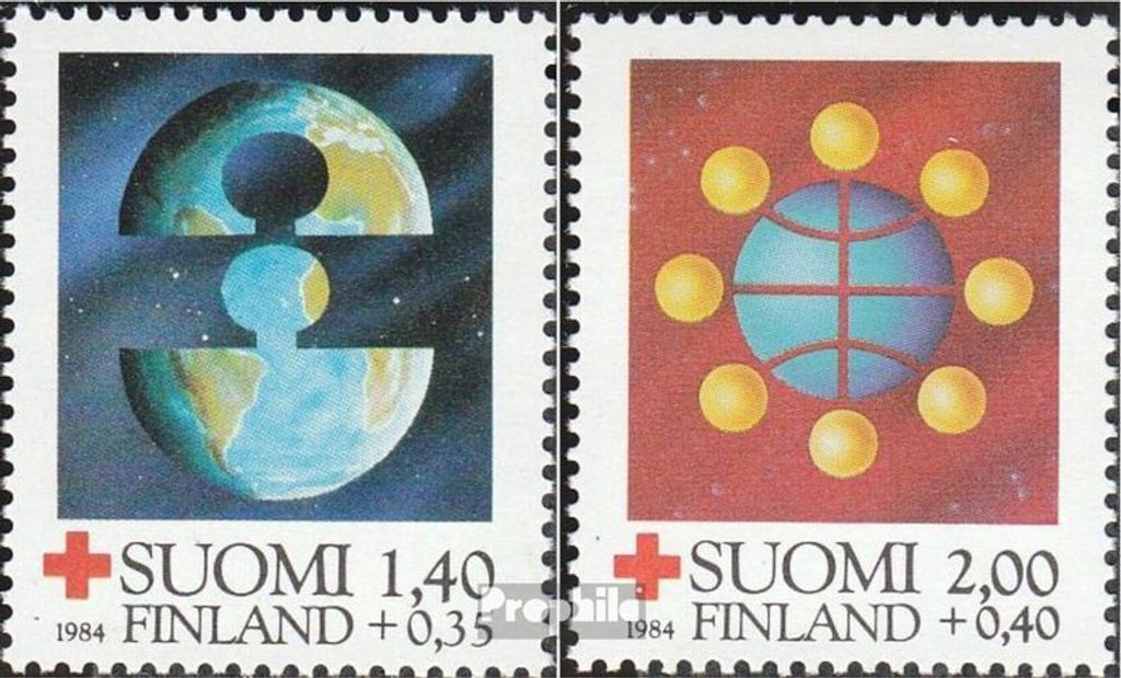 Briefmarken Finnland 1984 Mi 946-947 (kompl.Ausg.) postfrisch Rotes Kreuz