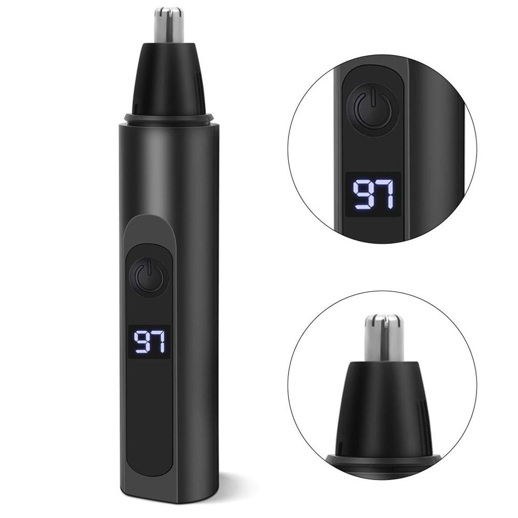 2-in-1 Nasenhaartrimmer, batteriebetriebenes Set mit zwei Produktbild 