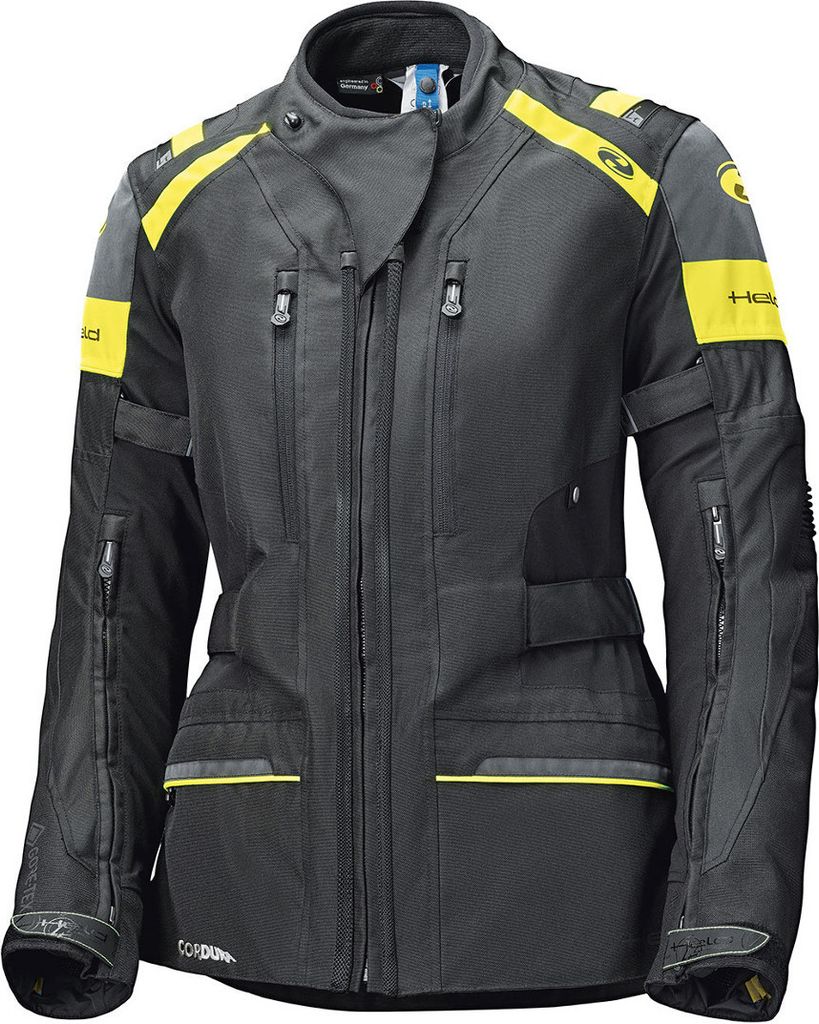 Held Tivola ST Damen Gore-Tex Motorrad Textiljacke, schwarz/neon, XL