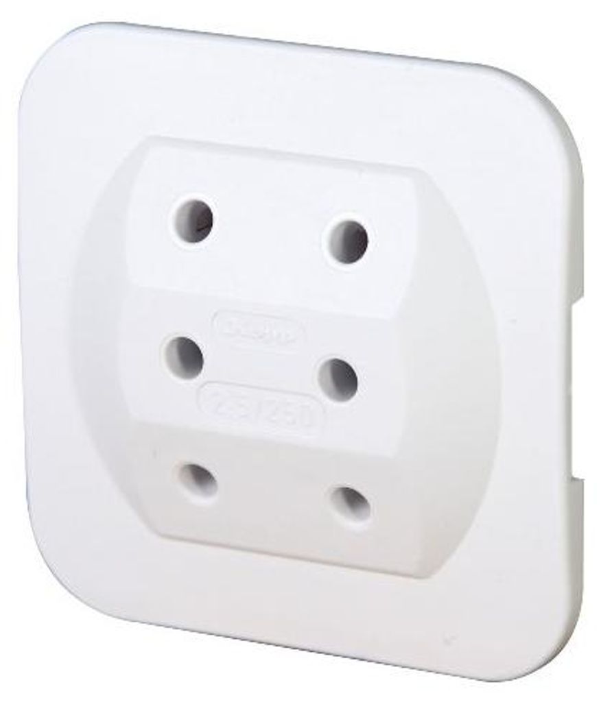 Kopp 174902005, Typ C (wtyczka eur), 250 V, 2,5 A, Biały, Zdjęcie produktu 
