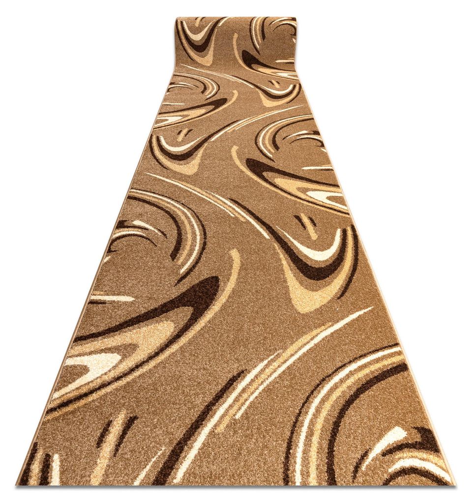 Tapis de couloir KARMEL FRYZ - CAFÉ noix  120 cm marron Image du produit 