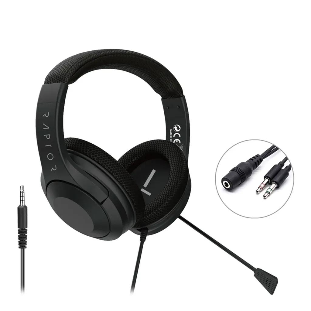 Communication Claire : Casque PS5 Raptor H300-B Micro anti-bruit Jack 3.5